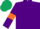 Silk - Purple, orange armlets, dark green cap