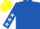 Silk - Royal blue, light blue stars on sleeves, yellow cap