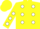 Silk - Yellow, white dots