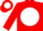 Silk - Red, red 'wr' on white ball