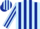 Silk - Light blue & dark blue stripes
