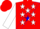 Silk - Red, white, and blue front; white stars on blue cross sash on back, white sleeves