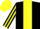 Silk - Black, yellow panel, striped sleeves, yellow cap