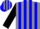 Silk - Gray, blue stripes on black sleeves