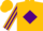 Silk - Gold, purple square 'l' on back, purple diamond stripe on sleeves
