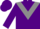 Silk - Purple, gray triangular panel, purple cap
