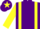Silk - Purple, yellow braces, sleeves and star on cap
