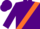 Silk - Purple, purple 'rdd' in orange sash