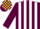 Silk - Maroon and White stripes, Maroon and Yellow check cap