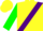 Silk - Yellow, purple sash, green sleeves, yellow cap