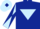 Silk - Dark blue, light blue inverted triangle, light blue and dark blue diabolo on sleeves, light blue cap, dark blue diamond