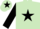 Silk - Light green, black star, sleeves and star on cap