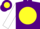 Silk - Purple, yellow ball, black and white sleeves
