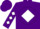 Silk - Purple, white diamond belt, purple jr on white ball, white diamonds on sleeves, purple cap