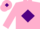 Silk - Pink, purple diamond and diamond on cap