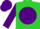 Silk - Lime green, lime green 'bro car' on purple ball, purple sleeves, purple cap