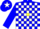 Silk - Blue, white blocks, yellow star