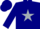 Silk - Navy blue,silver star