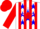 Silk - White, blue and red stripes, blue 's/m' on blue framed red star, red stripes on right sleeve, blue stars on red left sleeve