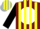 Silk - Burgundy, black eagle emblem inside white ball on front, yellow script 'r' inside silver 'g' on back, yellow stripes on black sleeves