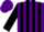 Silk - Purple, purple v on black belt, black stripes on sleeves, purple cap