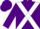 Silk - Purple, white cross sashes