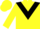 Silk - Yellow, black triangular panel, yellow cap
