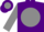 Silk - Purple, purple 'fm' on gray ball, gray sleeves