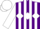 Silk - Purple,white diamond hoop,white stripes on sleeves,white cap