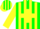 Silk - Green, yellow maltese cross, yellow stripes on sleeves