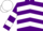 Silk - Purple, white chevrons, white bars on sleeves, white cap