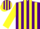 Silk - Purple,yellow stripes,yellow sleeves