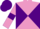 Silk - Mauve, purple diabolo, mauve armlets on purple sleeves, mauve diamond on purple cap