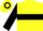 Silk - Yellow, black emblem (horseshoe), black hoop on sleeves
