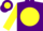 Silk - Purple, purple 'd' on yellow ball, purple bars on yellow sleeves