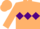 Silk - Beige, purple triple diamond