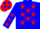 Silk - Blue,red stars