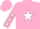 Silk - Pink, white star and 'ko', white stars on sleeves