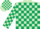 Silk - Light green, dark green blocks