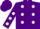 Silk - Purple, white polka dots