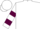 Silk - White, white 'cp' on maroon belt, maroon hoops on sleeves, white cap