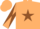 Silk - Beige, brown star, beige and brown diagonal quartered sleeves, brown and beige cap