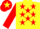 Silk - Yellow, red stars, red sleeves, red cap, yellow star