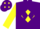 Silk - Purple with yellow diamond, purple diamonds on yellow sleeves