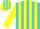 Silk - Turquoise, yellow stripes on sleeves