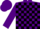 Silk - Purple, black blocks, purple cap