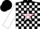 Silk - Black, pink star, white blocks on sleeves, black cap