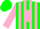 Silk - Hunter green, pink 'mt' stripes, pink diamond stripe and cuffs on sleeves