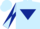 Silk - LIGHT BLUE, dark blue inverted triangle, diabolo on sleeves, light blue cap