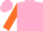 Silk - Pink, orange sleeves
